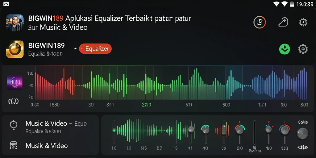 Tampilan antarmuka aplikasi Equalizer BIGWIN189 yang elegan.