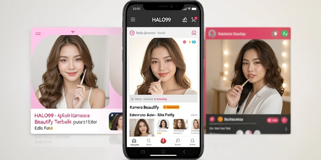 Tampilan antarmuka HALO99 yang modern dan mudah digunakan untuk edit foto.