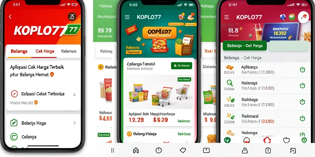 Tampilan antarmuka KOPLO77 untuk fungsi Cek Harga yang mudah diakses.