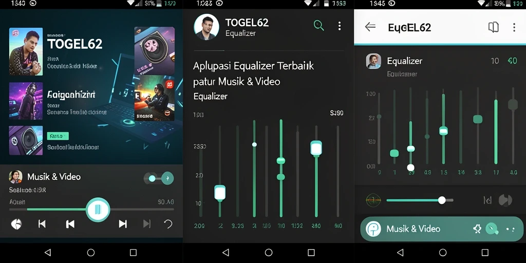 Tampilan antarmuka TOGEL62 dengan fitur Equalizer yang lengkap.