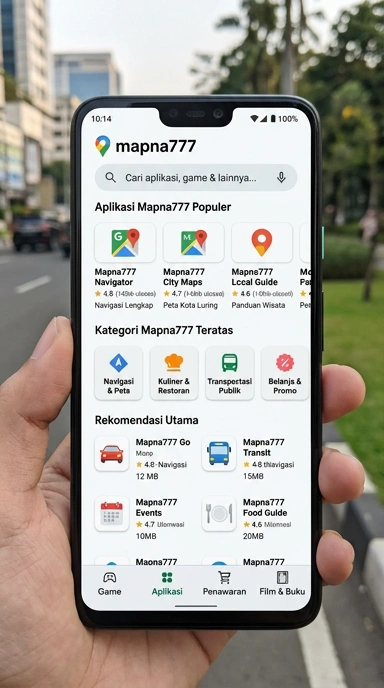 Tampilan katalog aplikasi mapna777